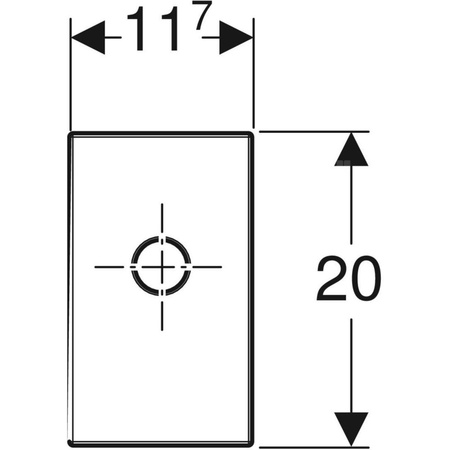 Zestaw wykończeniowy syfonu podtynkowego GEBERIT Duofix tworzywo sztuczne