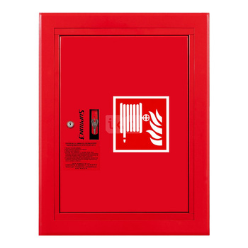 Hydrant DN52 wnękowy z kołyską, wąż 15m, zamek patent, RAL 3000