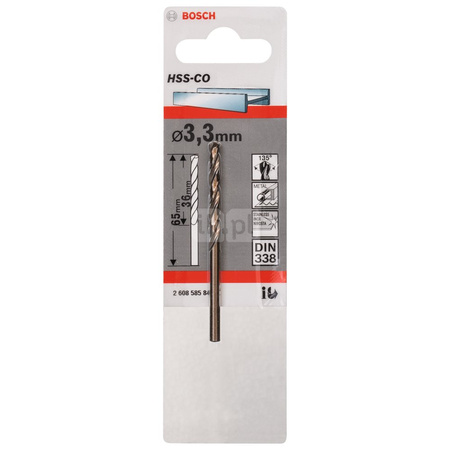 WIERTŁO STAND. HSS-CO 135'3,3/36MM