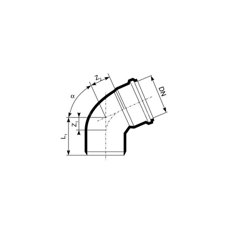 Kolano 30' MAGNAPLAST KG 2000 KGB, PP-md (zielony), DN 160 (wz x ww), do kanalizacji