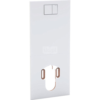 Płyta ozdobna Geberit AquaClean do spłuczek podtynkowych, Sela, biała