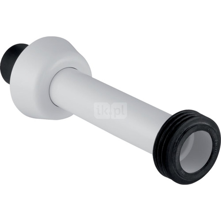 Króciec dopływowy do WC, biały-alpin