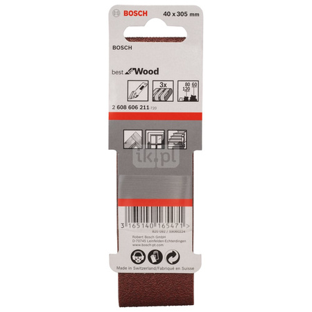 PAS BEZK. 40X305 BEST F/WOOD P60/80/100