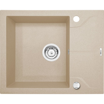 Deante Andante Zlewozmywak 1-komorowy z krótkim ociekaczem - piaskowy