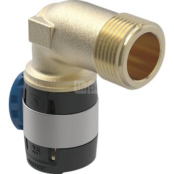 Kolano przejściowe 90' GEBERIT FlowFit, brąz bezołowiowy, 1'' x 25 mm (GZ x łącznik zaprasowywany)