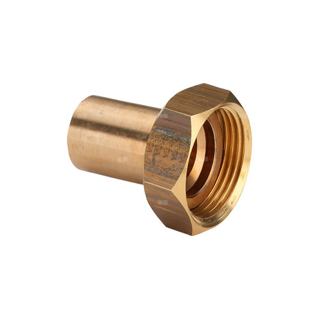 Złącze przyłączeniowe Sanpress VIEGA 2264 Jednoczęściowy, brąz / brąz, 42 mm x 1 3/4'' (kw x mu), (głębokość: 63 mm) z uszczelką