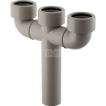 Trójnik podwójny d40/d40/d40