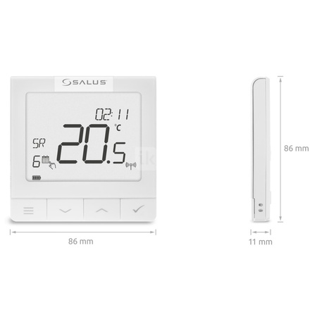 Ultra-cienki bezprzewodowy regulator OpenTherm, akumulatorowy