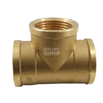 Trójnik AGAFLEX mosiądz 3/8'' (gw x gw x gw)