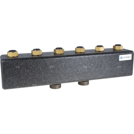 Rozdzielacz do instalacji c.o. AFRISO KSV 90-3 GZ 1 1/2'', 3-obieg. Nakrętka 1'', max. 50 kW