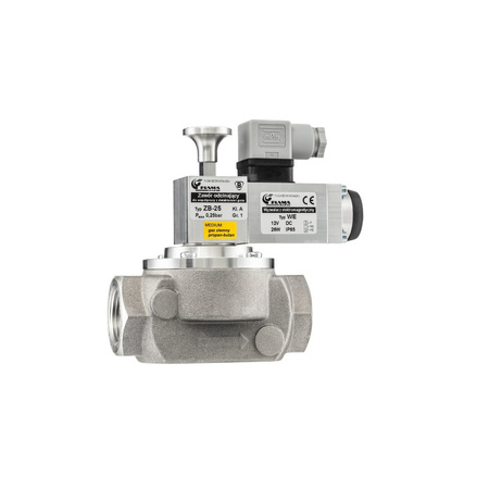 Zawór elektromagnetyczny grzybkowy, kołnierz DN65, ZB-65/12V