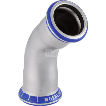 Kolano 45' GEBERIT Mapress Edelstahl, stal nierdzewna, 88.9 mm, DN 80 x 88.9 mm x DN 80 (mufa zaprasowywana x mufa zaprasowywana), (głębokość: 57 mm) z uszczelką