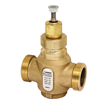 Zawór regulacyjny dwudrożny ESBE VLE122 PN16 G1 1/4 DN20-6,3, DN 20 (GZ gazowy walcowy x GZ gazowy walcowy), zabezpieczenie: Stan surowy, PN 16, Kvs: 6.3 m3/h