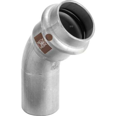 Łuk 45' VIEGA 1726.1, stal nierdzewna / stal nierdzewna, 18 mm (zz x zz)