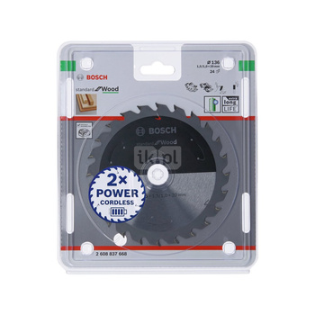 Ostrze do piły tarczowej bezprzewodowej Standard for Wood 140 x 1,5 / 1 x 12,7 T24