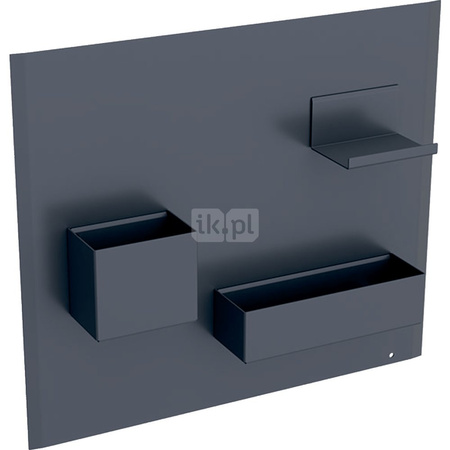 Tablica magnetyczna Acanto ze schowkami, B44.9xH38.8, lava mat