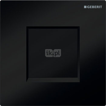Elektroniczny zawór spłukujący Geberit do pisuaru, zasilanie bateryjne, Typ 30, czarny-chrom bł.