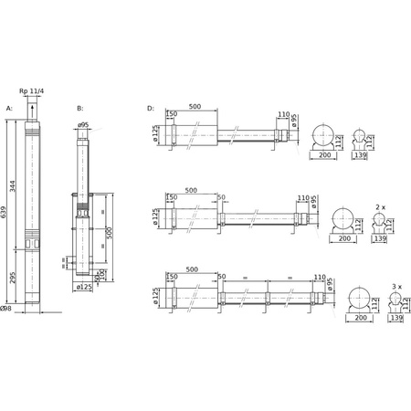 Pompa głębinowa WILO Sub TWU 4-0409-C-Plug&Pump/FC częstotliwość 50 Hz, moc 0.75 kW 5.9 A, prędkość obrotowa 2869 obr/min, materiał wirnika: polipropylen