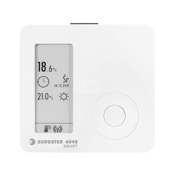 Internetowy, bezprzewodowy regulator temperatury Euroster 4040 Smart Black