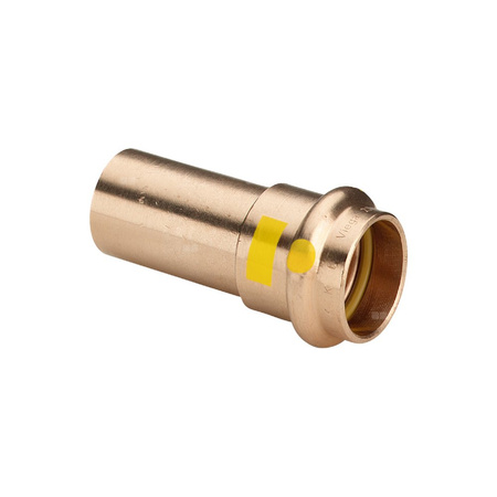 Złącze przejściowe Profipress VIEGA 2613 Jednoczęściowy, brąz / brąz, 18 mm (kw x mz), 52 mm