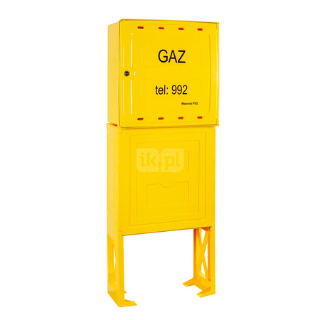 Postument z tworzywa do skrzynki gazowej SX600 o podstawie 600x250, H=1500mm