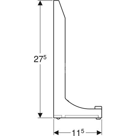 Nogi Geberit GIS do ścian wolnostojących