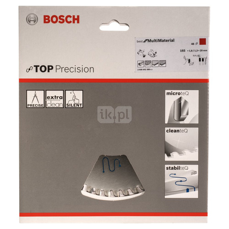 Tarcza pilarska Top Precision Best for Multi Material TOPPREC BEST/MULT 165X20X48T