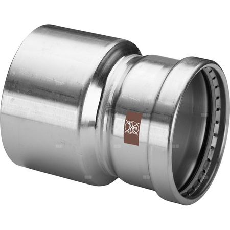 Złącze VIEGA 1715.1XL redukcja, stal nierdzewna / stal nierdzewna, 108 mm x 54 mm (kw x zz)