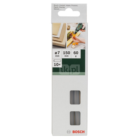 10-częściowy zestaw wkładów kleju topliwego, Cristal 10 szt.