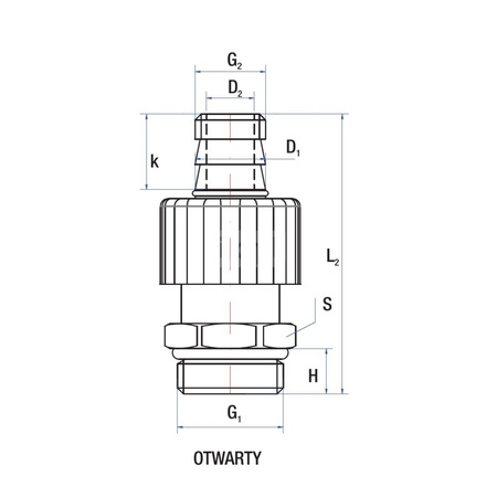 Zawór spustowy RUMET Mosiądz 1/2''