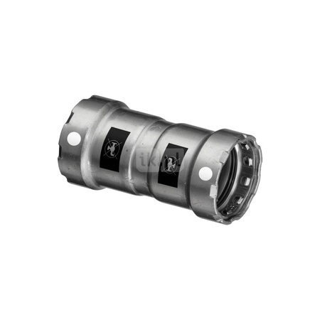 Megapress S-mufa z SC-Contur stal niestopowa, powłoka cynkowo-niklowa, przyłącza zaprasowywane, nr wzoru 4315 dopuszczenie VdS centralne ogrzewanie zgodne z AGFW FW 524 DN: 20 D: ¾