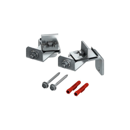 Mocowanie stelaża podtynkowego narożnikowe, regulacja kąta montażu od 0 do 45 stopni TECE profil