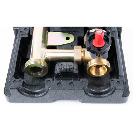 Grupa pompowa AFRISO PrimoTherm K 180-2 DN25 WP 3-WM-R GZ x GW 1 1/2'' x 1'', z zaworem mieszającym, z izolacją, z pompą obiegową