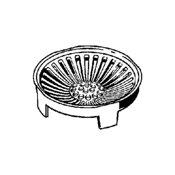 Sitko, tworzywo sztuczne / szary do odpływów prysznicowych VIEGA 4958