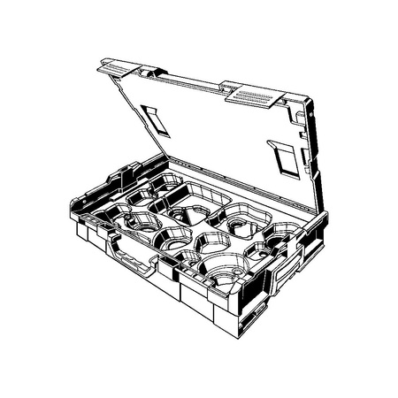 Walizka bez wyposażenia Presssring VIEGA 2202.62 tworzywo sztuczne, kolor czarny