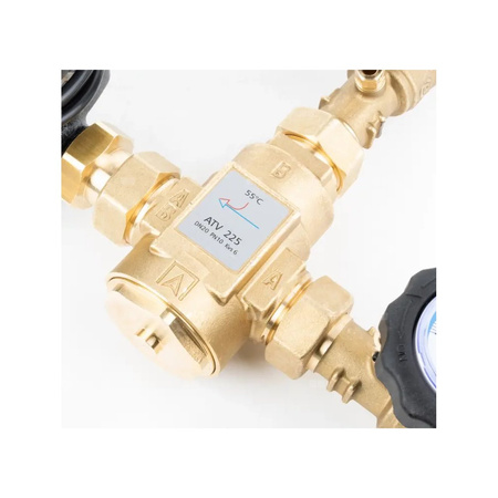 Grupa ochrony powrotu kotła BTA 110 AP z zaworem temperaturowym ATV 55'C, pompa AFRISO APH 160