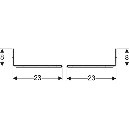 Trawersy montażowe do montażu specjalnego GEBERIT Duofix stal