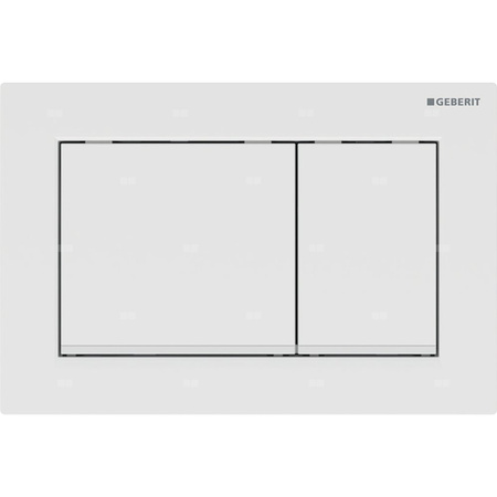 Przycisk uruchamiający Geberit Omega30, przedni/górny, biały-biały mat-biały