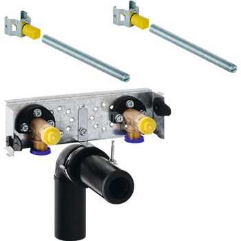 Stelaż podtynkowy do umywalki GEBERIT GIS, 76 x 248 x 45 mm, bateria: stojąca, regulacja wysokośći