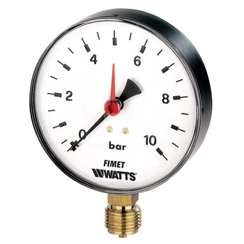 Manometr radialny 1/2" M1-ABS 100 0-10 1/2G /R+C+QK