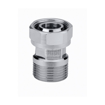 Przyłączenie 23 p.1,5 z nakrętką. Wykończenie: chrom 23 p.1,5 GZ x 23 p.1,5 nakrętka GW