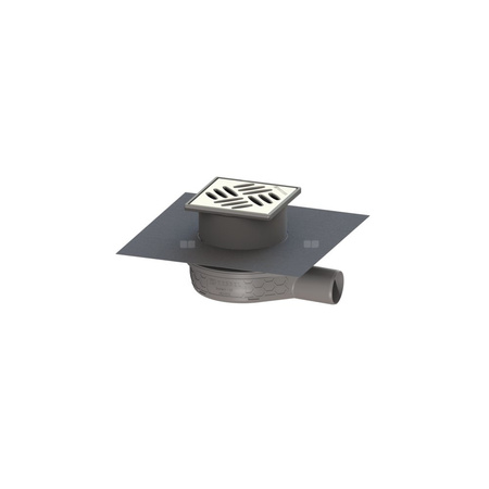 Wpust Ultraflat 79 DN 50 z nasadkąi kołnierzem z fabrycznie zamontowaną matą