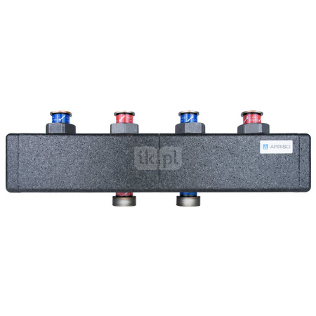 Rozdzielacz do instalacji c.o. AFRISO KSV 125-2 GZ 1 1/2'', 2-obieg. Nakrętka 1 1/2'', max. 70 kW