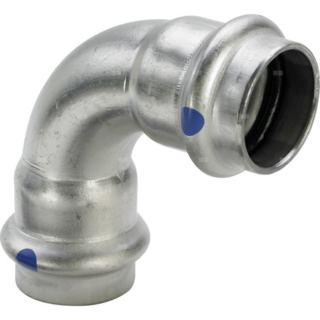 Łuk 90' VIEGA 2316LF, stal nierdzewna / stal nierdzewna, 42 mm (mz x mz)