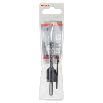 Wiertła spiralne do drewna z pogłębiaczem 6  mm