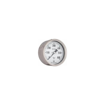 Manometr z rurką Bourdona AFRISO RF chemiczny -1/9 bar ekscentryczne G1/2B fi 100 mm, kl. 1,0%