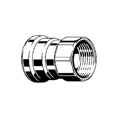 Megapress S XL-złączka przejściowa z SC-Contur stal niestopowa, powłoka cynkowo-niklowa, nr wzoru 4212XL dopuszczenie VdS DN: 65 D: 2½ Rp: 2½
