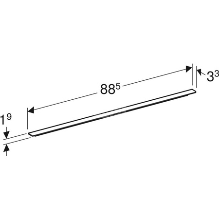 Uchwyt iCon: Lava / matowy, 88.5cm