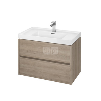 SET B115 CREA 80 DĄB ZMONT ( SZAFKA + UMYWALKA) WIRT.