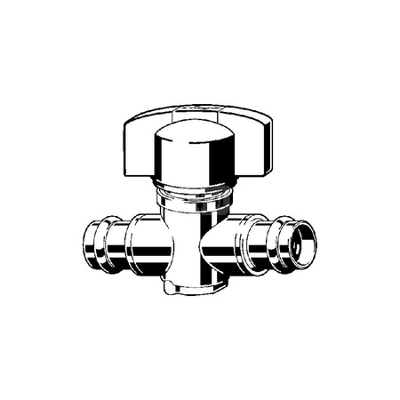 Zawór wodny VIEGA 2278 zz 15 mm x zz 15 mm